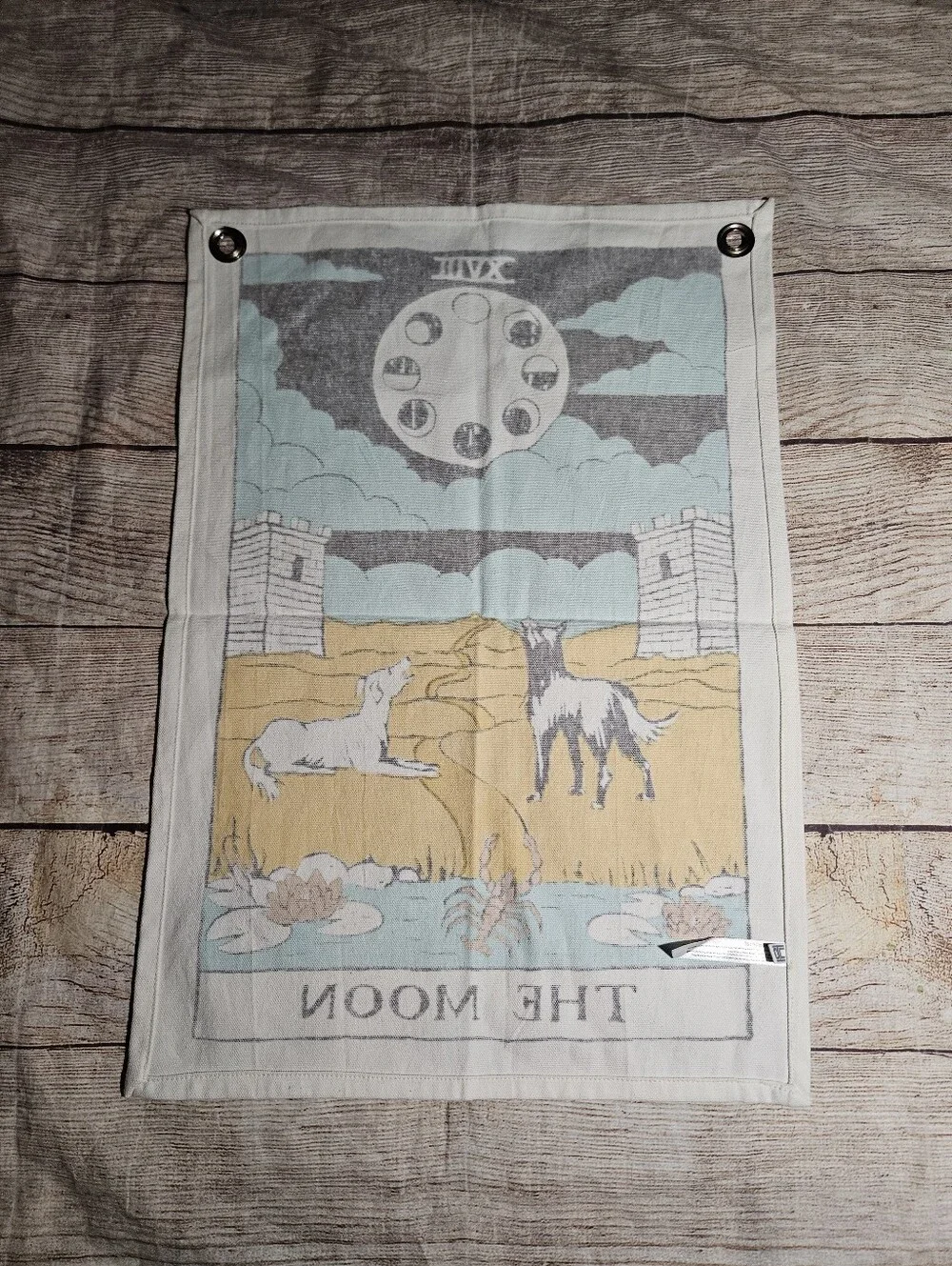 The moon small cotton wall tapestry decor